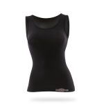 Women’s Wide-Strap Tank Top Made of FIR Microfiber and Elastane